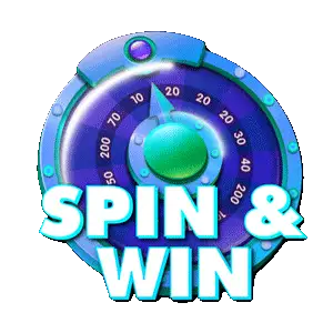 Floating wheel image that navigates to Lucky Spin page
